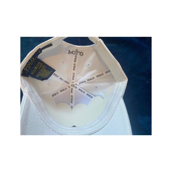 NWT Polo Ralph Lauren Big Pony White Color Classic Baseball Cap Logo Embroidered - Picture 3 of 4